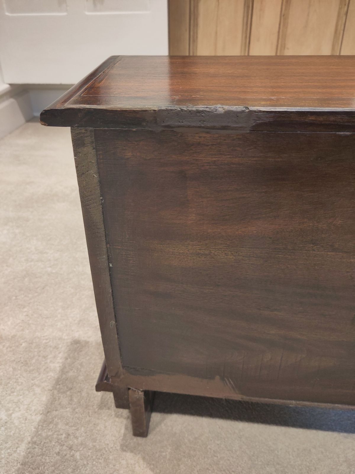 photo for sale Hardwood Apothecary Style Bank Of Drawers