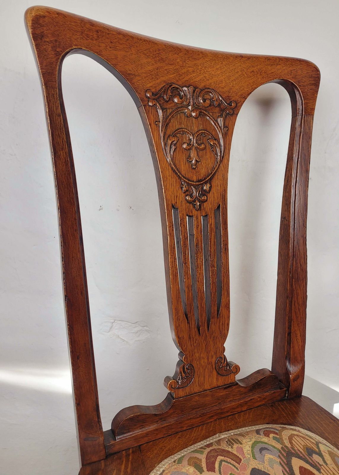 Pair Of Chairs Arts And Crafts Bedroom 1940s Upholstered photo for sale