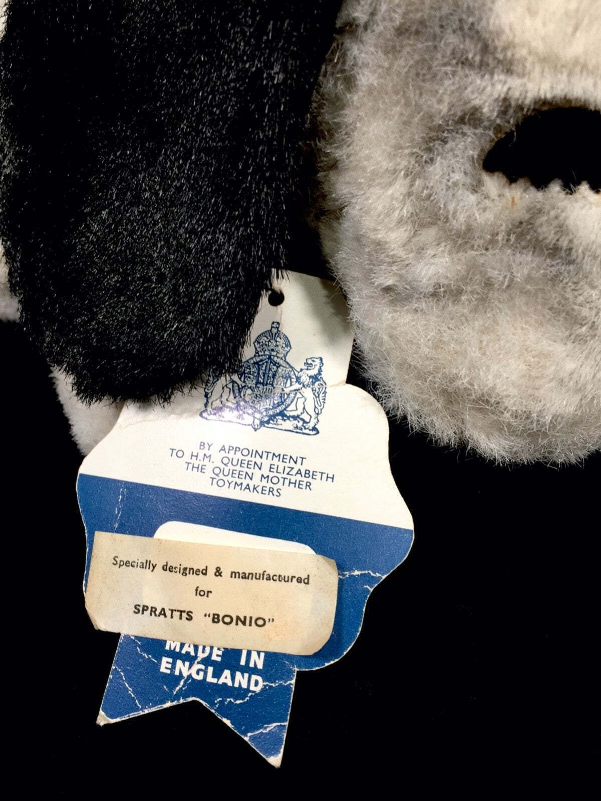 Antique Advertising Chad Valley Spratt's Cuddly Dog Toy & Food Bag Cushions photo buy