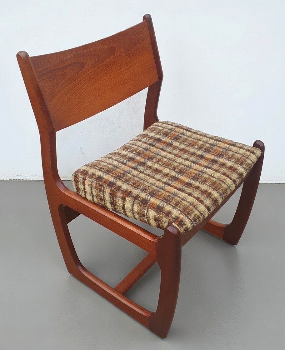 Set Of Four Mid Century Modern  "Danish Range" Teak Chairs By Portwood photo for sale