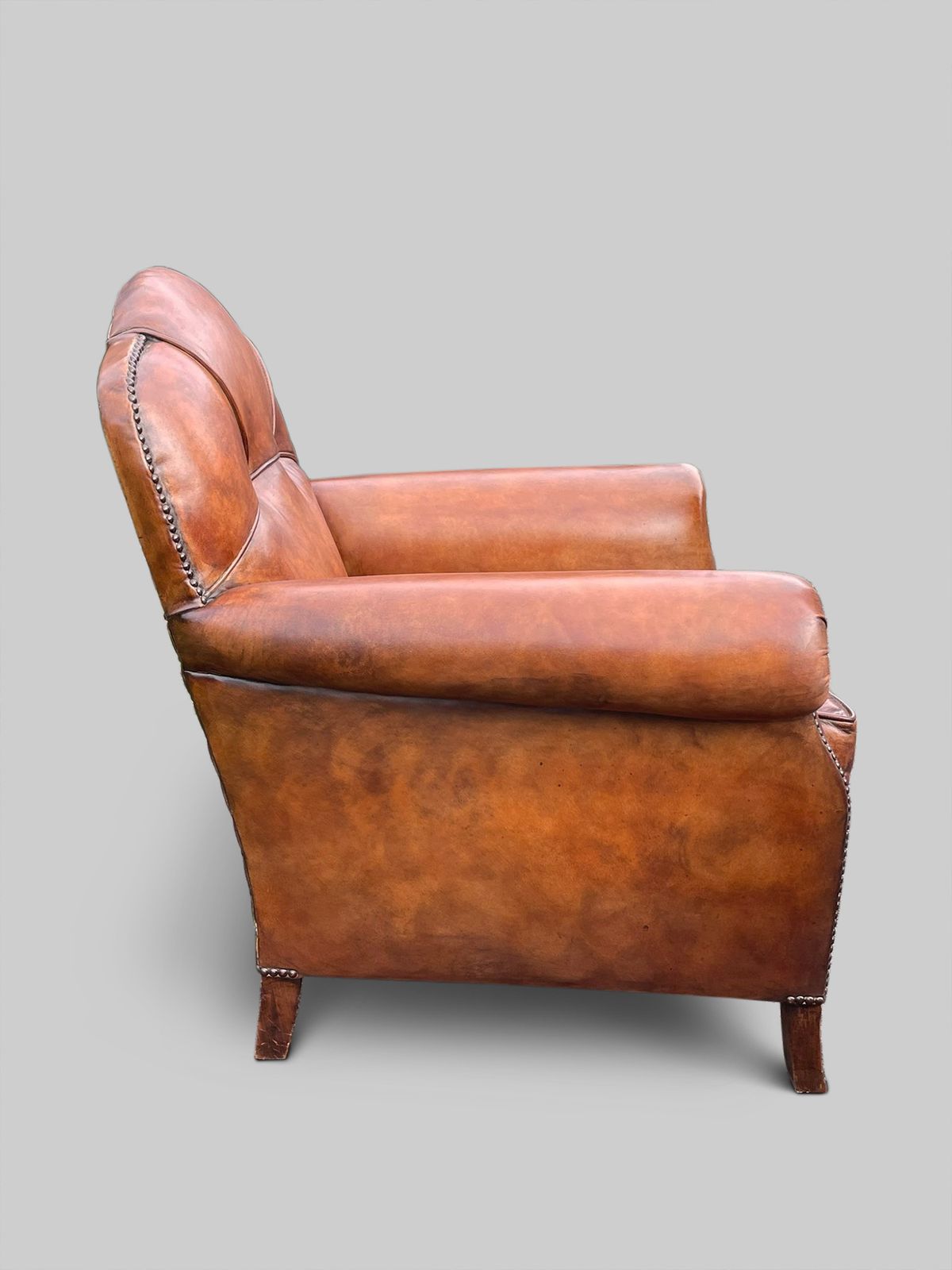 Pair Of 20th Century French Leather Club Chairs photo for sale