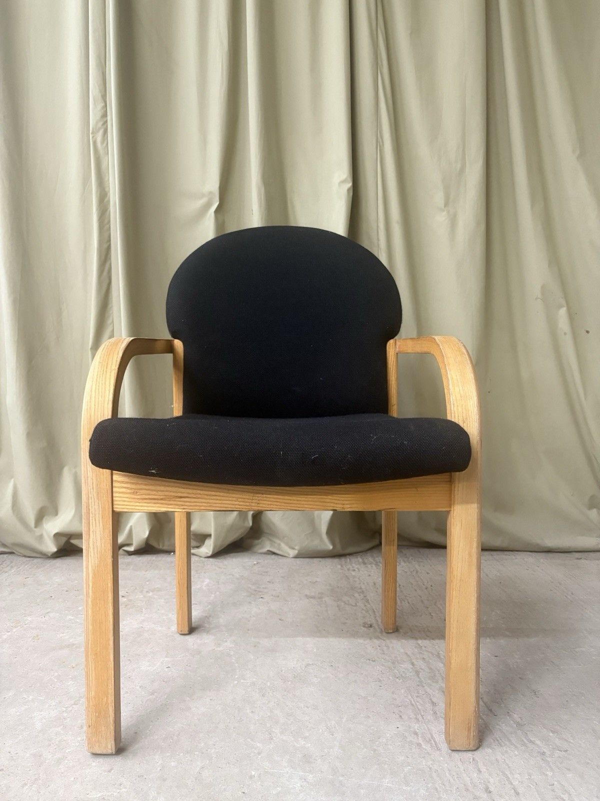 Vtg Late Mid Century Bentwood Chair Side Armchair Danish Scandi Retro R1064 photo for sale