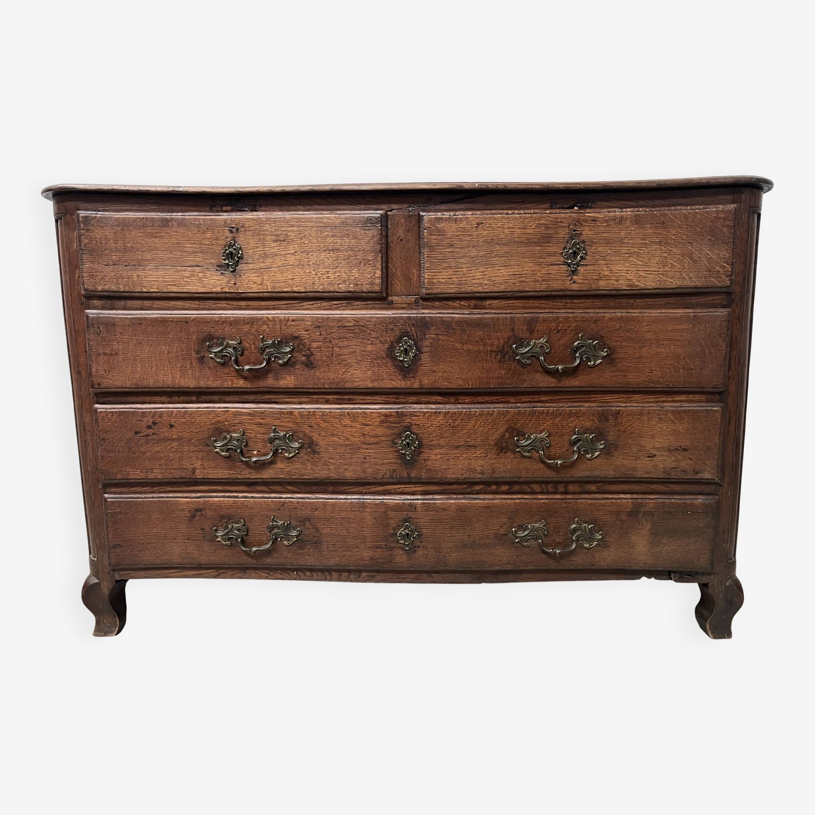 Louis XX Style Chest Of Drawers In Solid Oak From The 18th Century