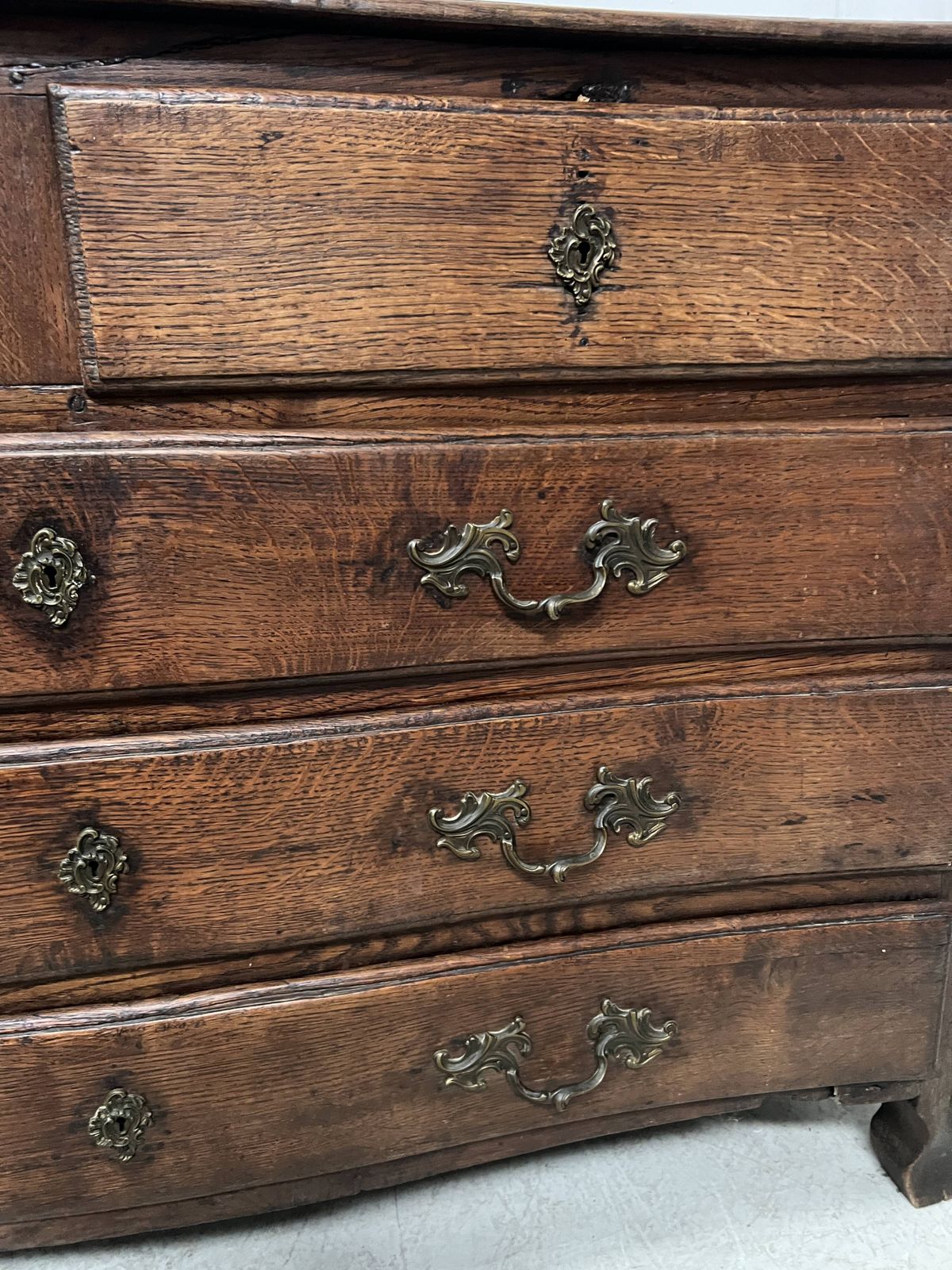 Louis XX Style Chest Of Drawers In Solid Oak From The 18th Century photo buy