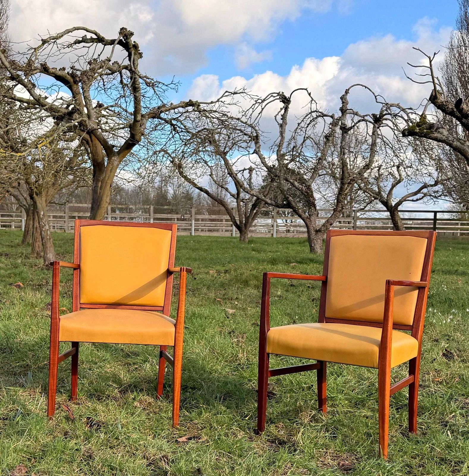 Mid Century Mahogany Set Of Eight Dining Chairs By Marin Hall For Gordon Russell 1970 photo Furniture