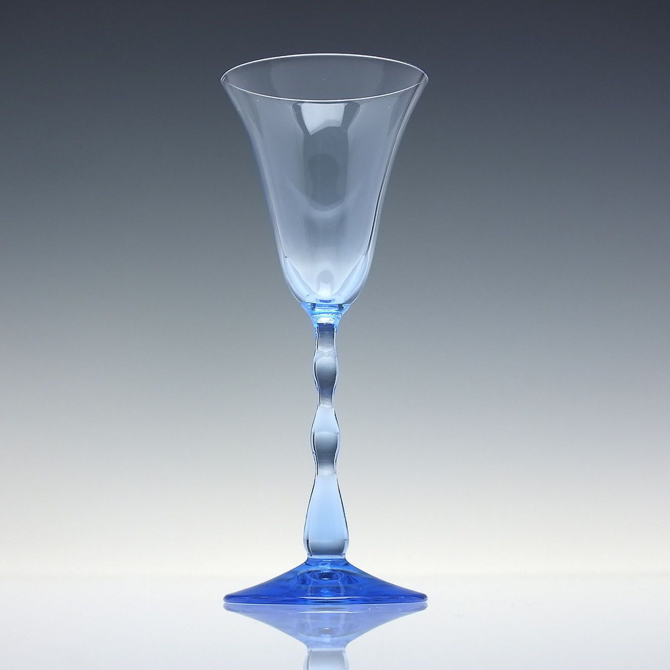 Exceedingly Rare Set Of Eight Blue Astrid Liquor Glasses & Decanter Designed By Simon Gate For Orrefors C1922 65 photo buy