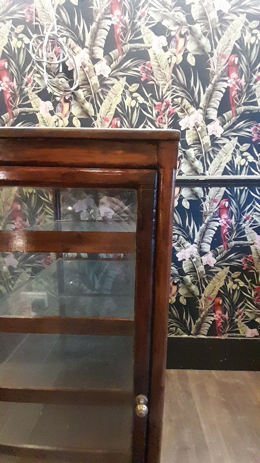 Antique Victorian Shop  Display Glass Cabinet With 5 Shelves And 1 Door photo buy