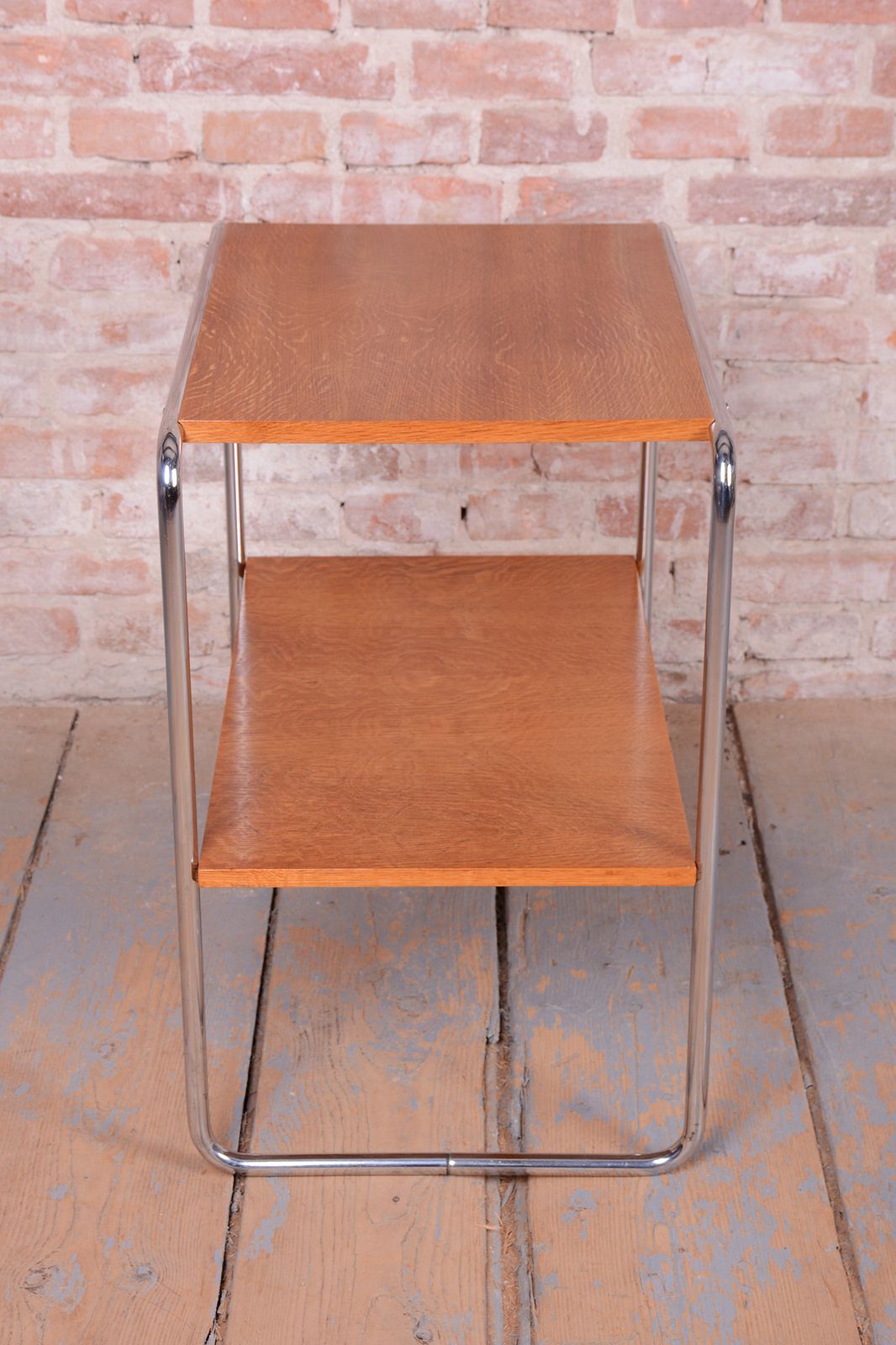 Restored Bauhaus Side Table, By Marcel Breuer For Mücke Melder, Czech, 1930s photo Furniture