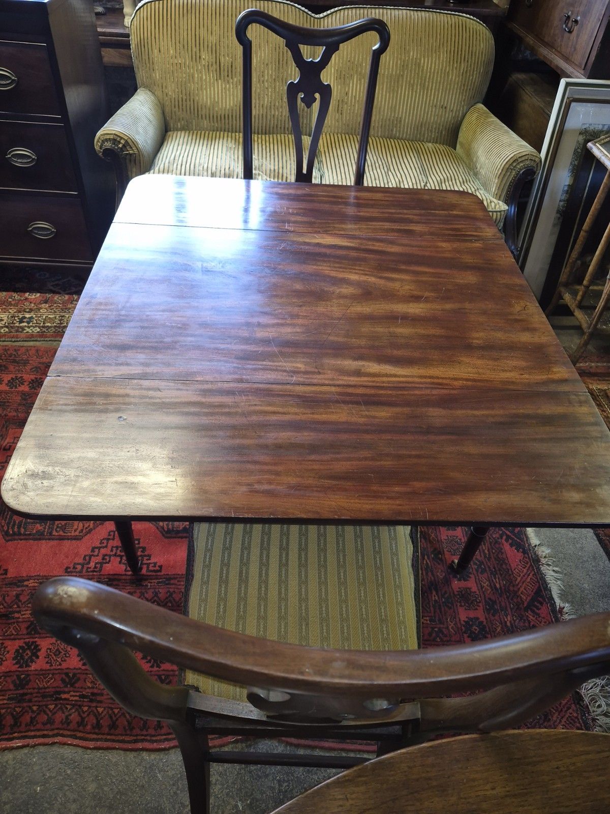 A Fabulous Quality Regency Cuban Mahogany Pembroke Side Table Cocus Wood Strung photo Furniture