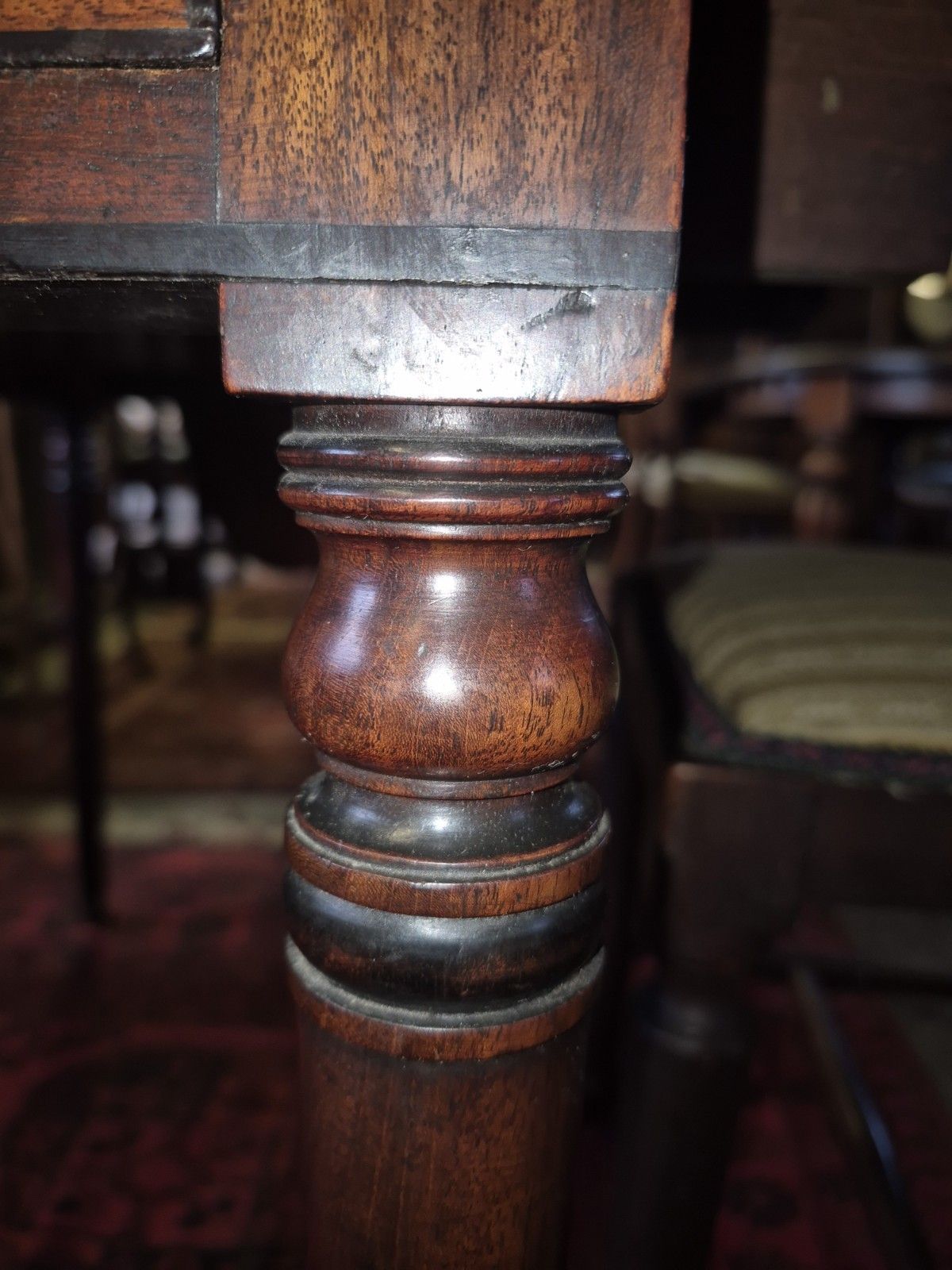 276.0 A Fabulous Quality Regency Cuban Mahogany Pembroke Side Table Cocus Wood Strung photo