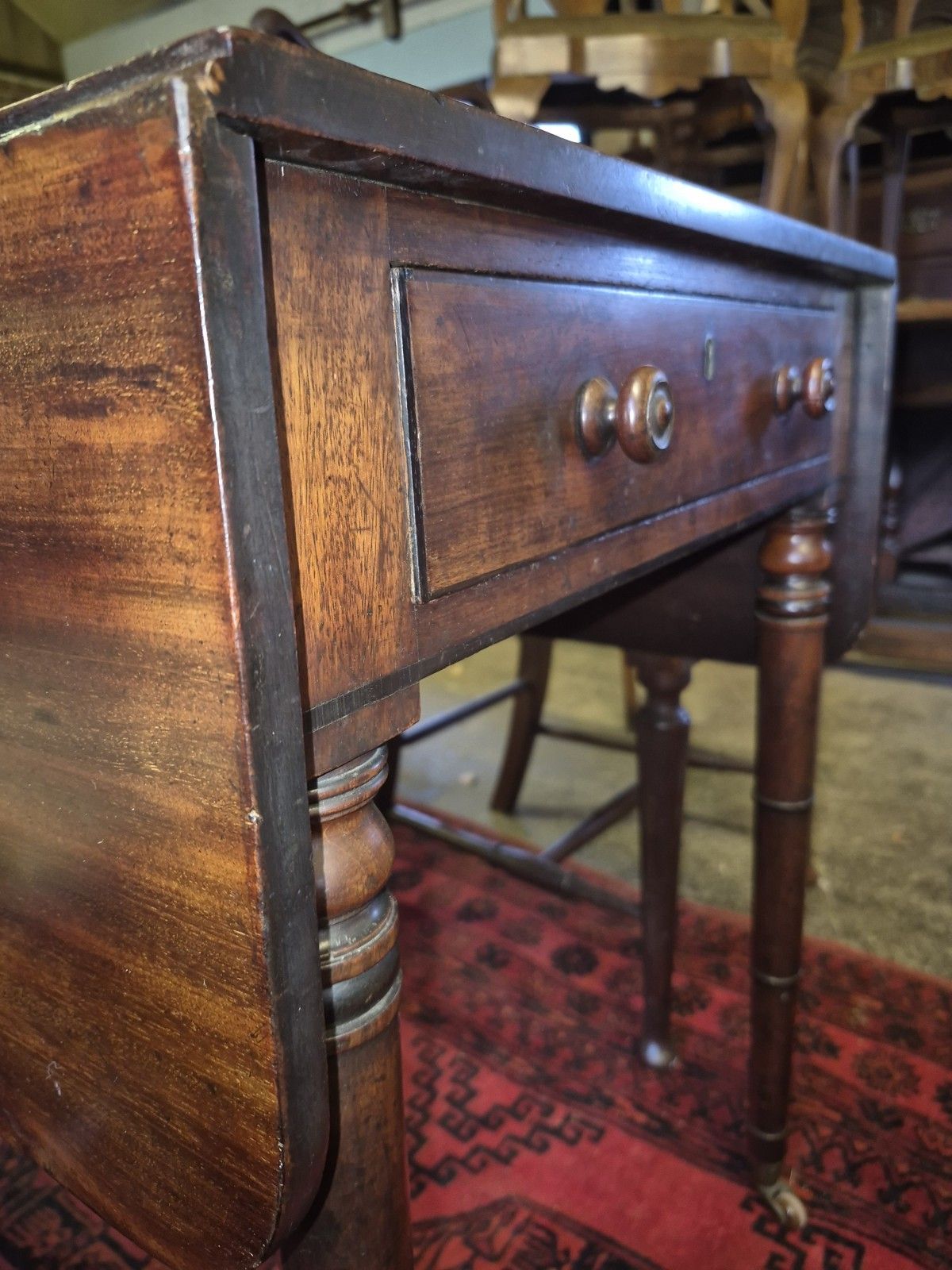 photo buy A Fabulous Quality Regency Cuban Mahogany Pembroke Side Table Cocus Wood Strung