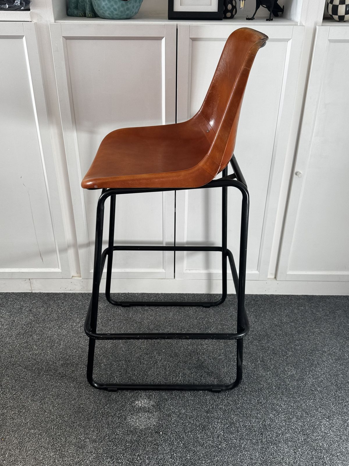 photo for sale Vintage Bar Stools 72cm Seat – Original Patina – Set Of 4
