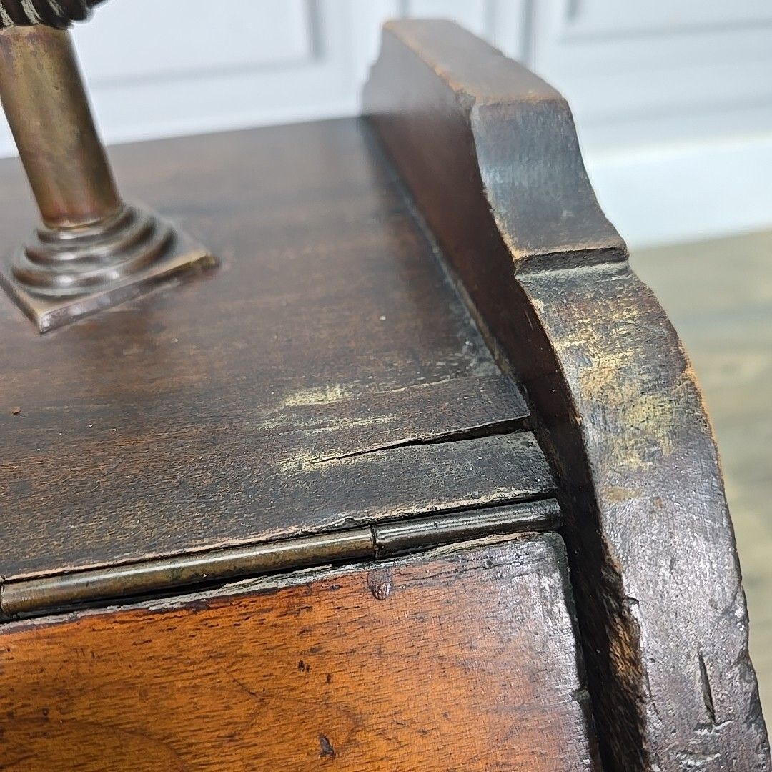 Antique Edwardian Coal Scuttle Box Wooden Fireside Carved Storage Brass Retro photo 80.0