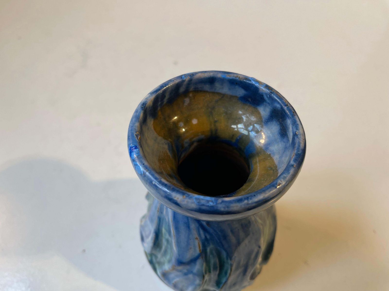 Møller & Bøgely, Denmark, Glazed Art Nouveau Pottery Vase photo buy