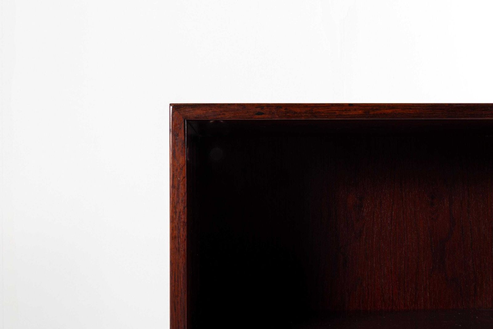 Danish Mid Century Rosewood Bookcase / Open Cabinet 1960s photo vintage