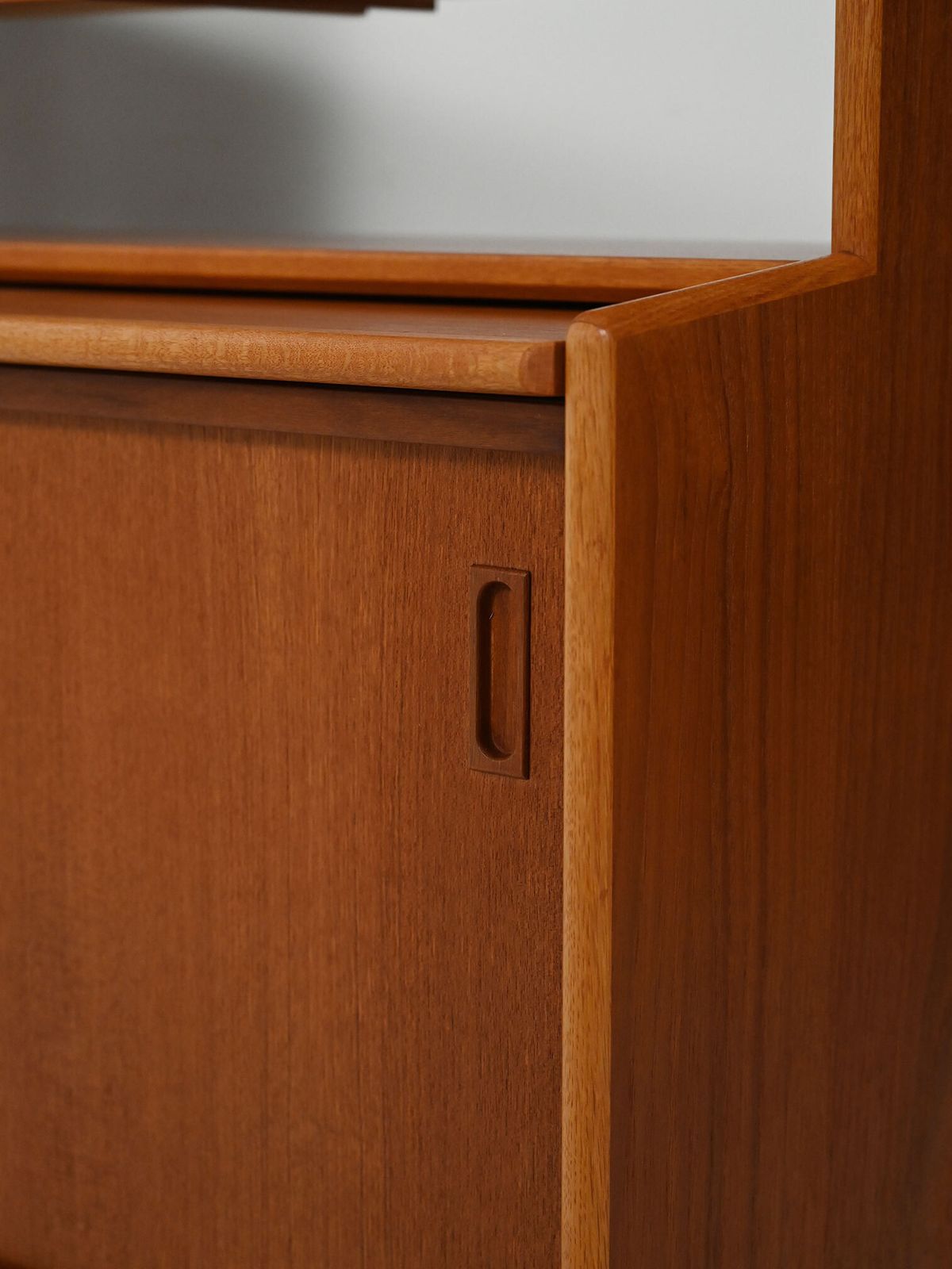 Scandinavian Teak Bookcase With Suspended Drawers photo buy