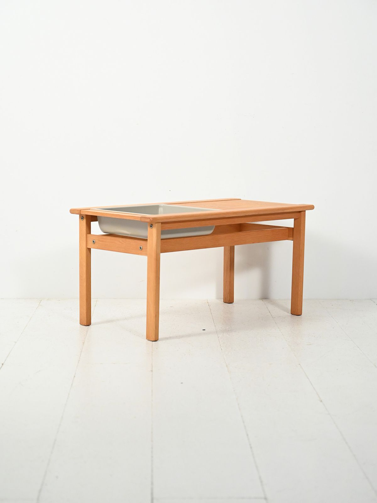 Florida Oak Bench With Flower Holder photo for sale