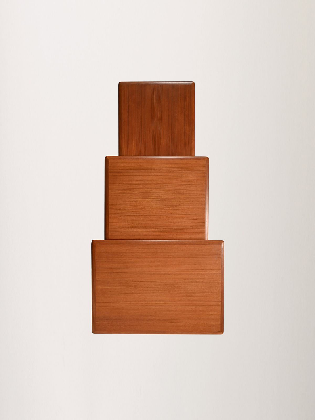 photo furniture Scandinavian Teak Nesting Tables From The 1950s And 1960s