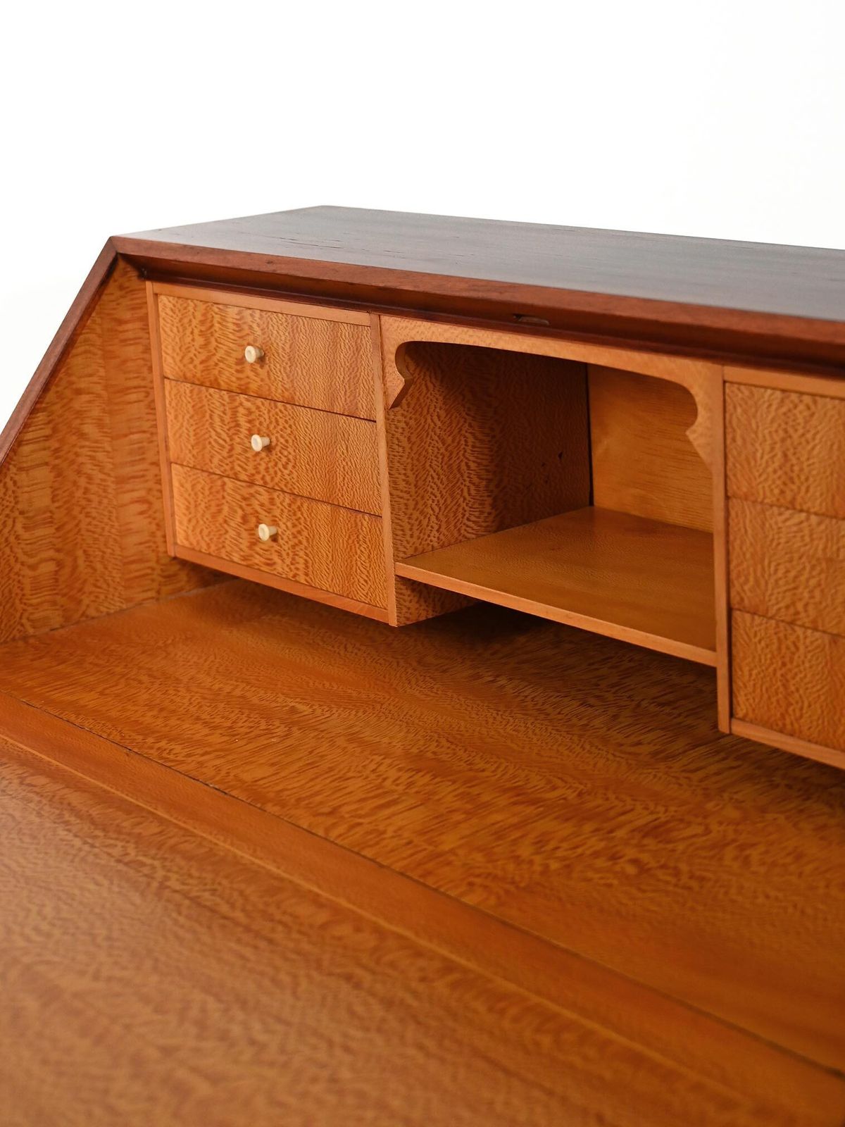photo for sale Scandinavian Mahogany Secretary From The 1950s