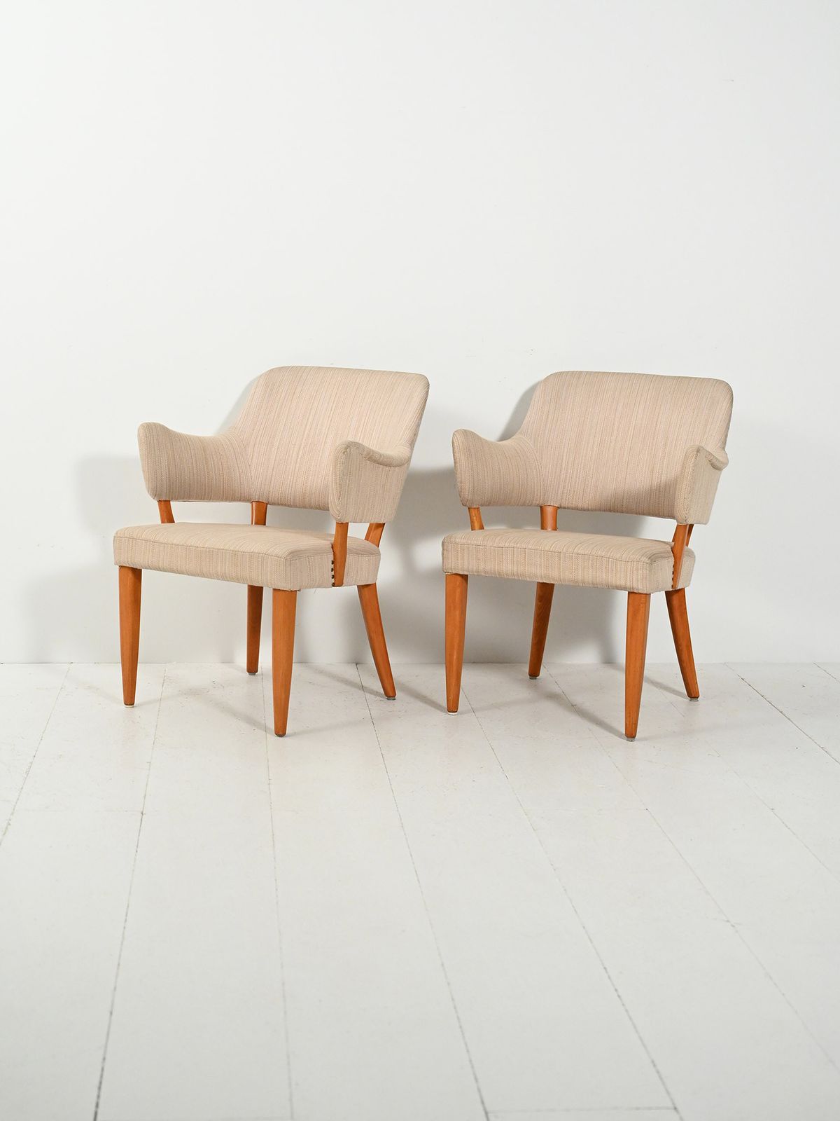 Pair Of “Lata Greven” Armchairs By Carl Malmsten photo for sale