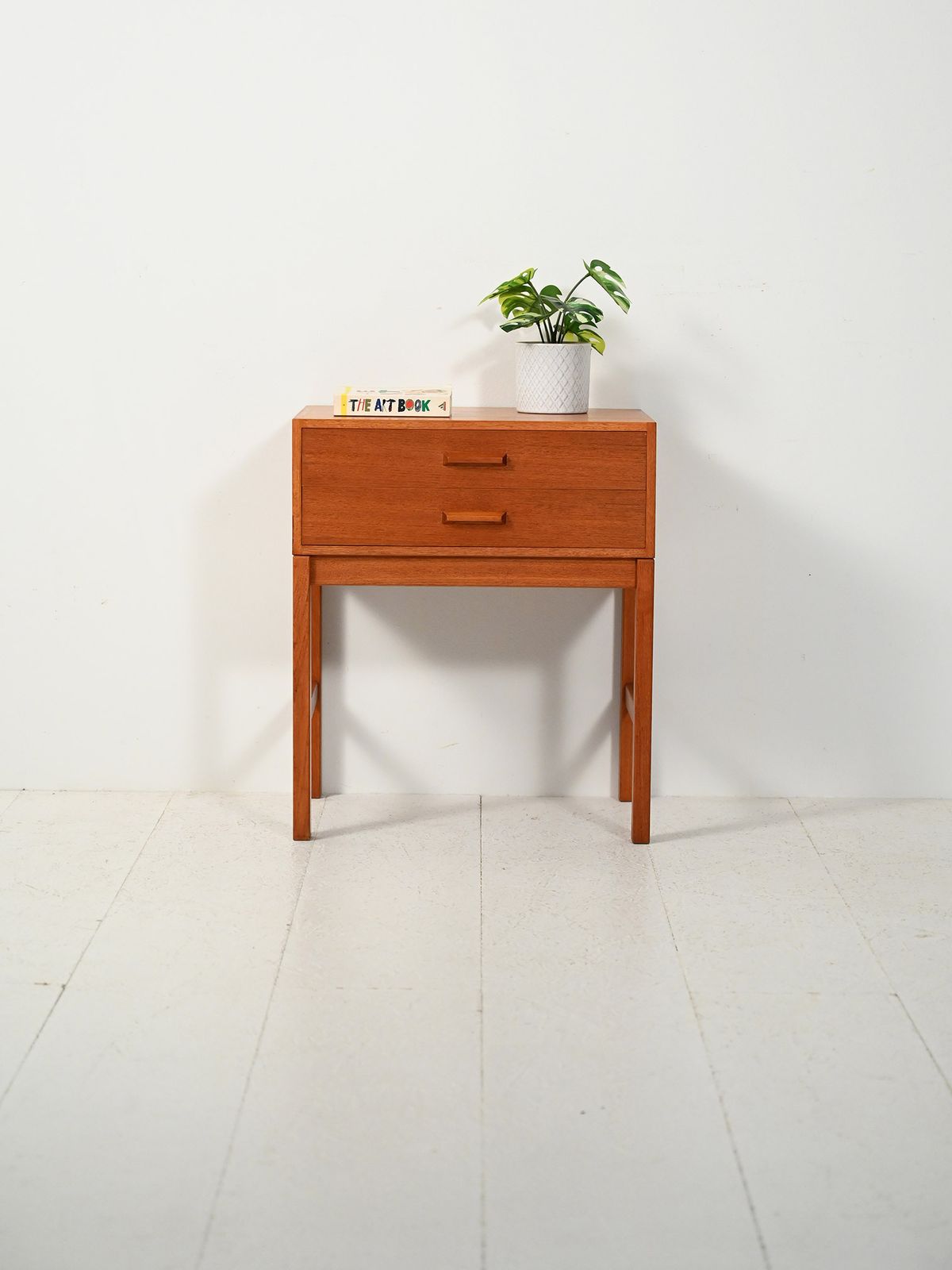 Scandinavian Teak Bedside Table From The 1960s