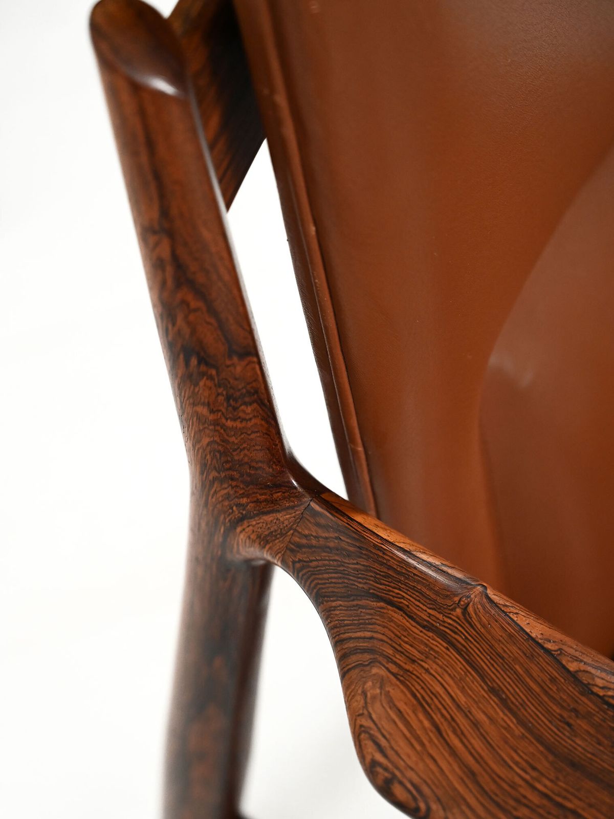photo for sale Pair Of “Ark” Armchairs By Arne Vodder In Leather