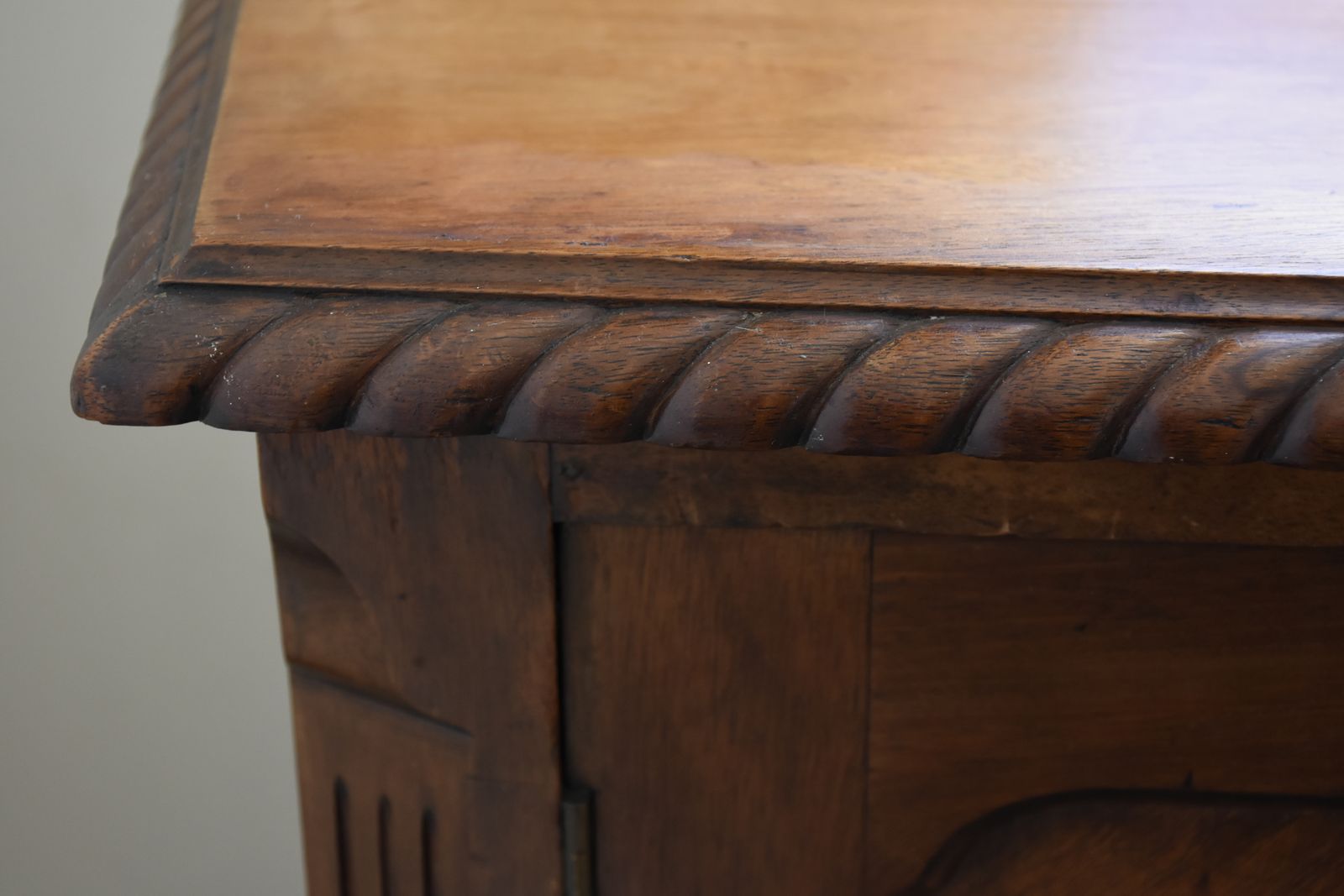Furniture Stunning Antique Queen Anne Style Sideboard photo