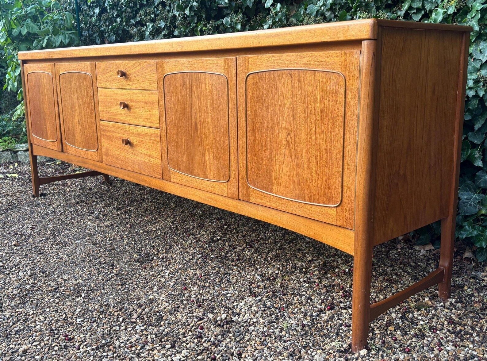 photo furniture Vintage Mid Century Nathan Squares Teak Sideboard