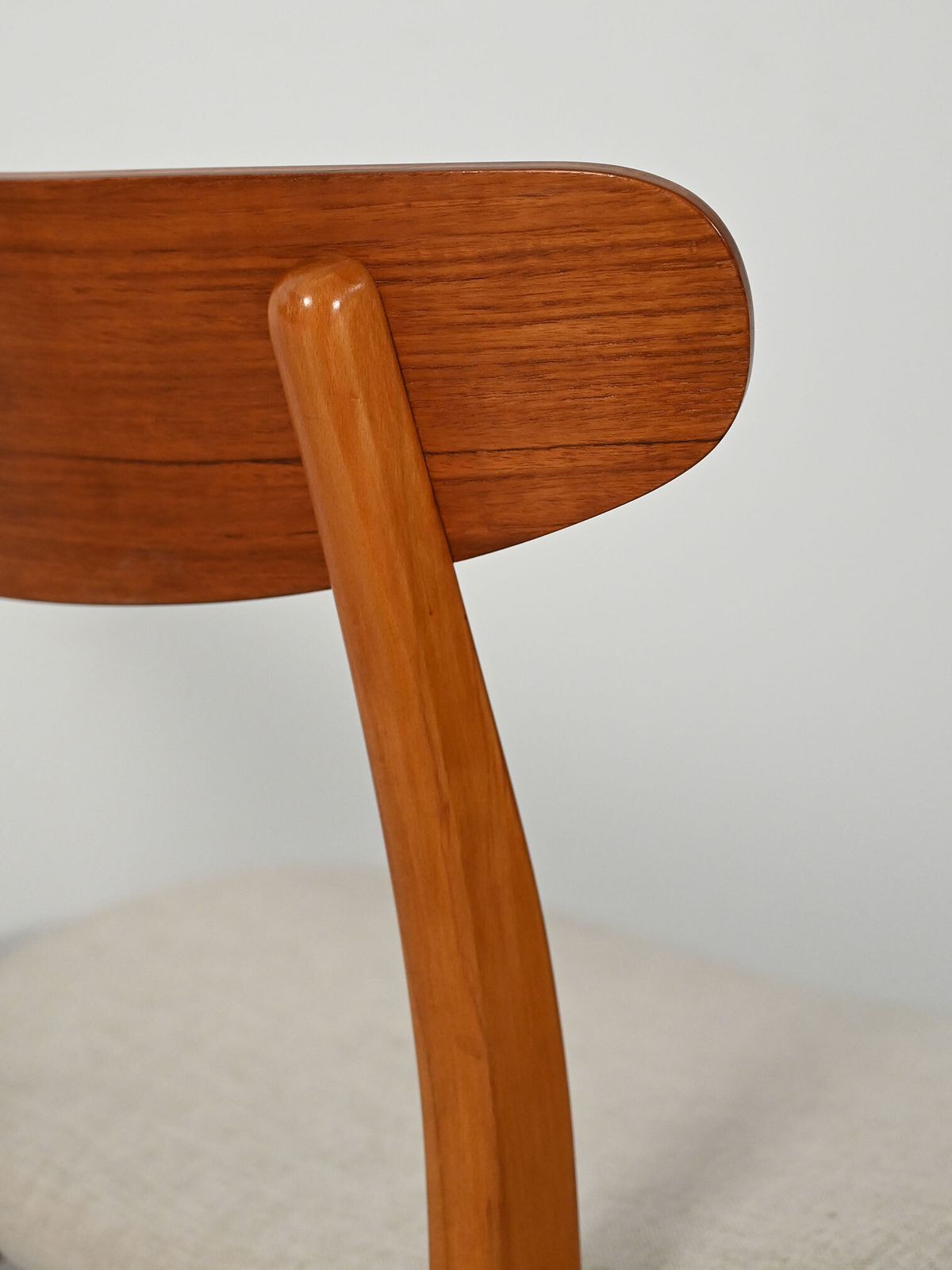 Pair Of Vintage Scandinavian Chairs With Crescent Backs photo buy