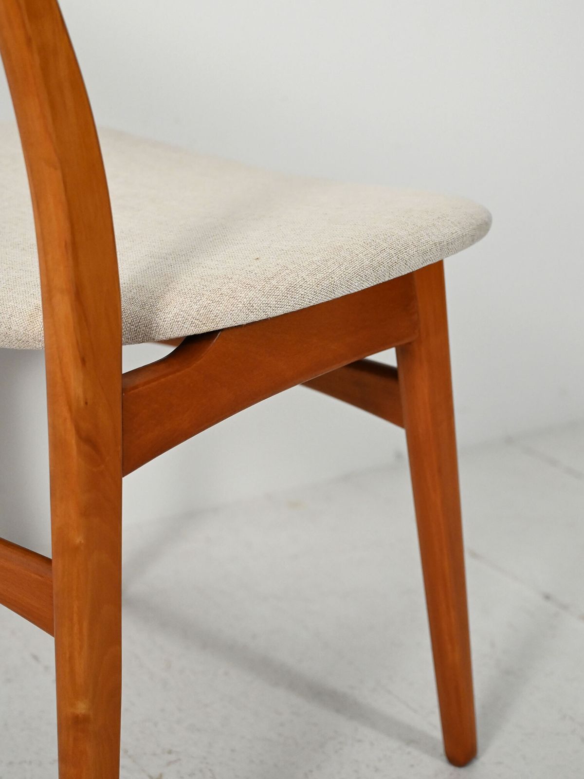 Pair Of Vintage Scandinavian Chairs With Crescent Backs photo vintage