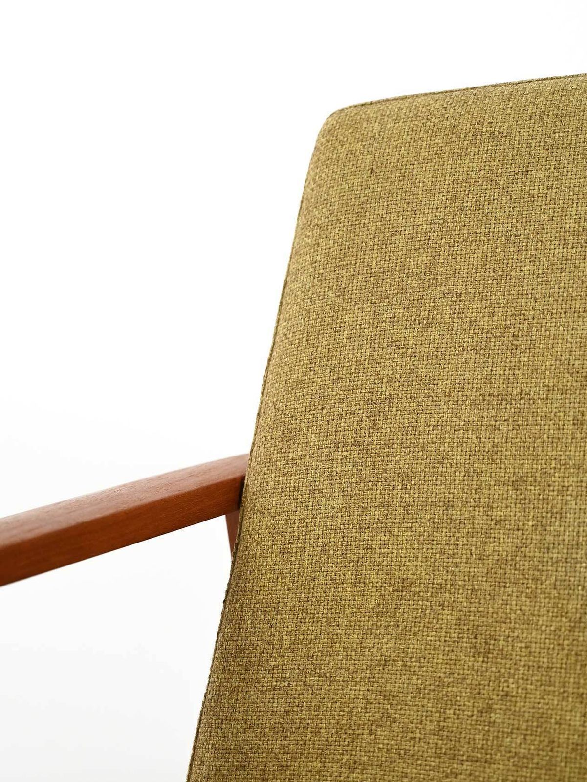photo furniture Pair Of Danish Teak Armchairs With Green Upholstery