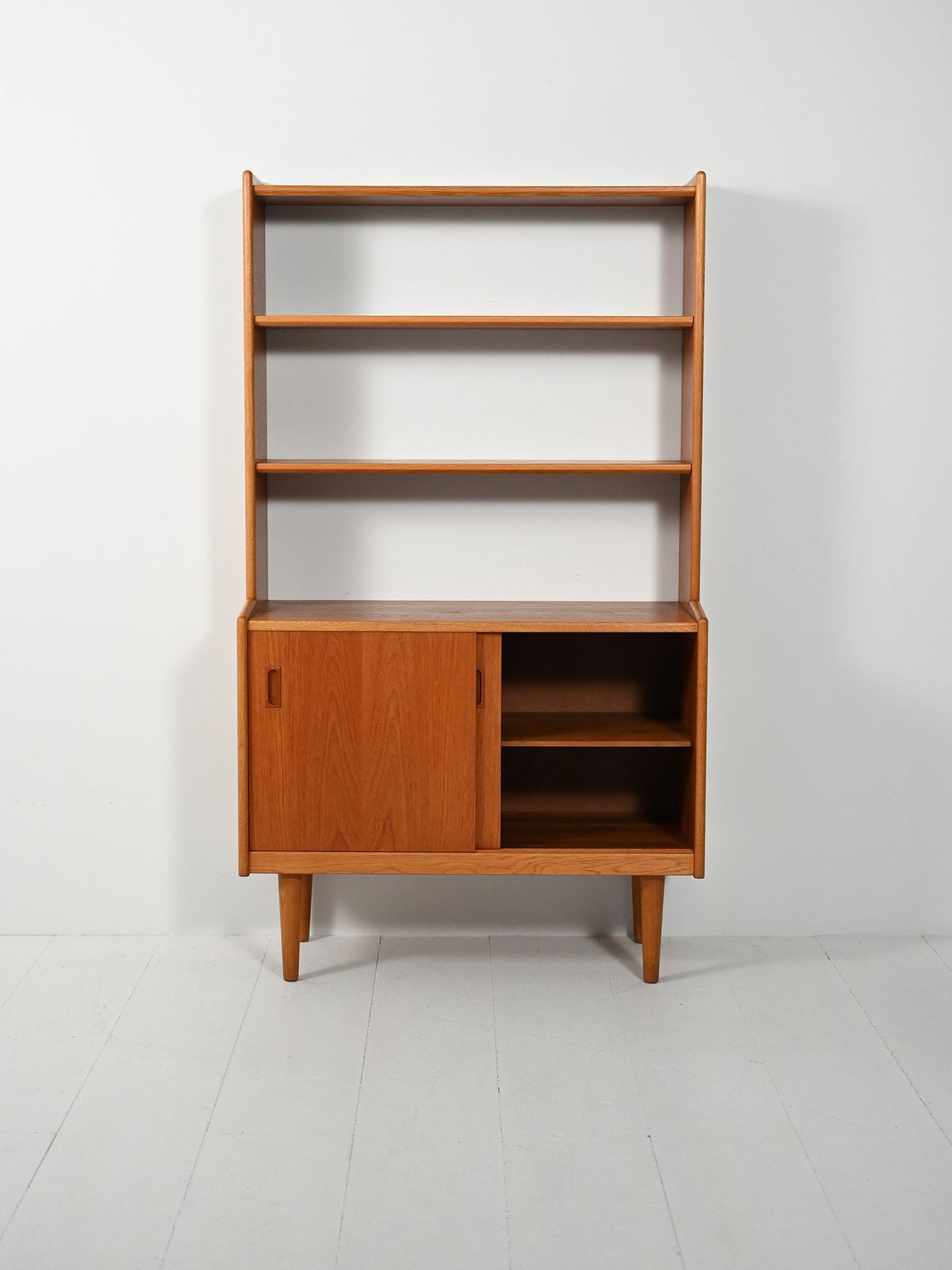 Scandinavian Teak Bookcase From The 1960s With Storage Space photo for sale