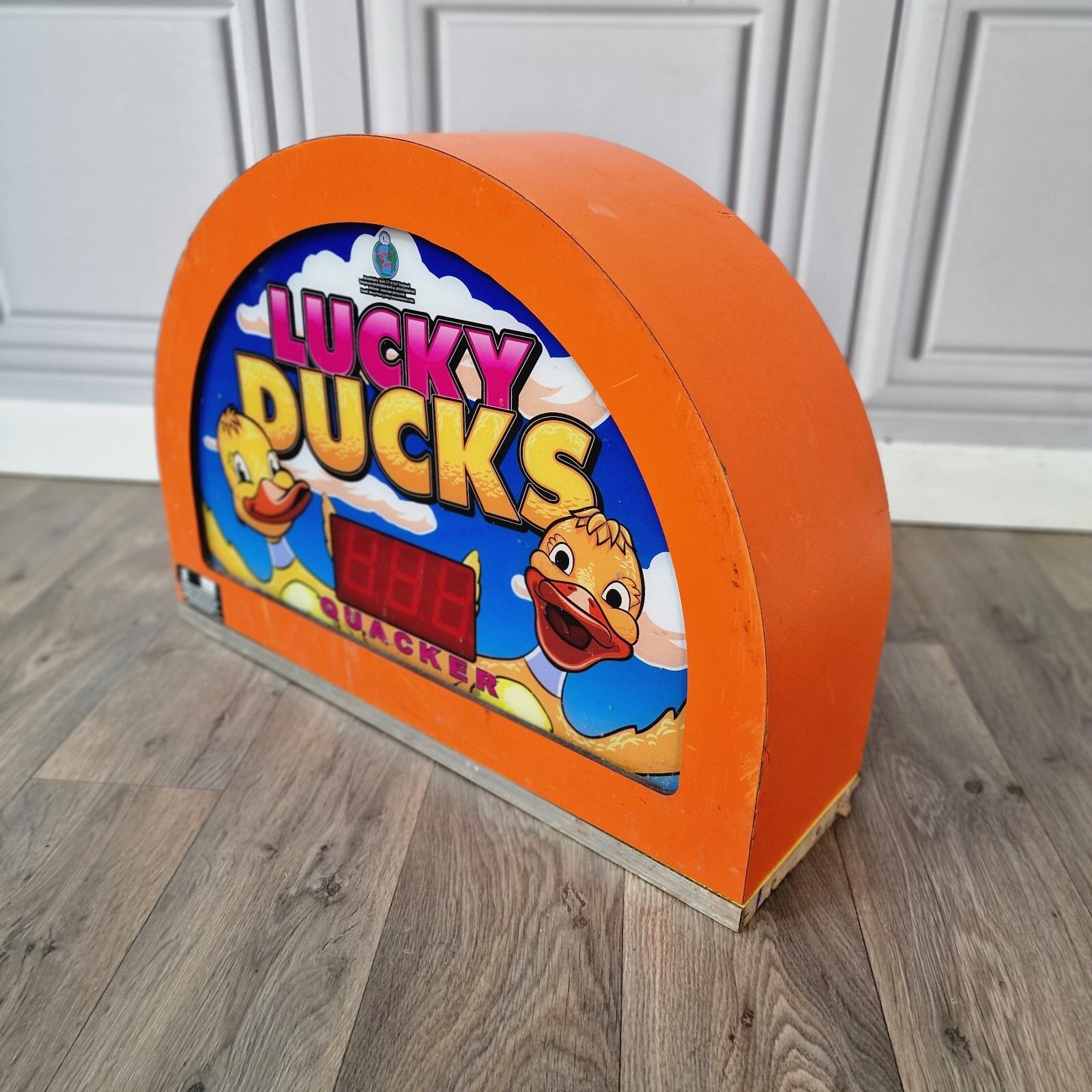 Retro Fairground Arcade Sign Lucky Ducks Light Memorabilia Man Cave Pop Art photo furniture