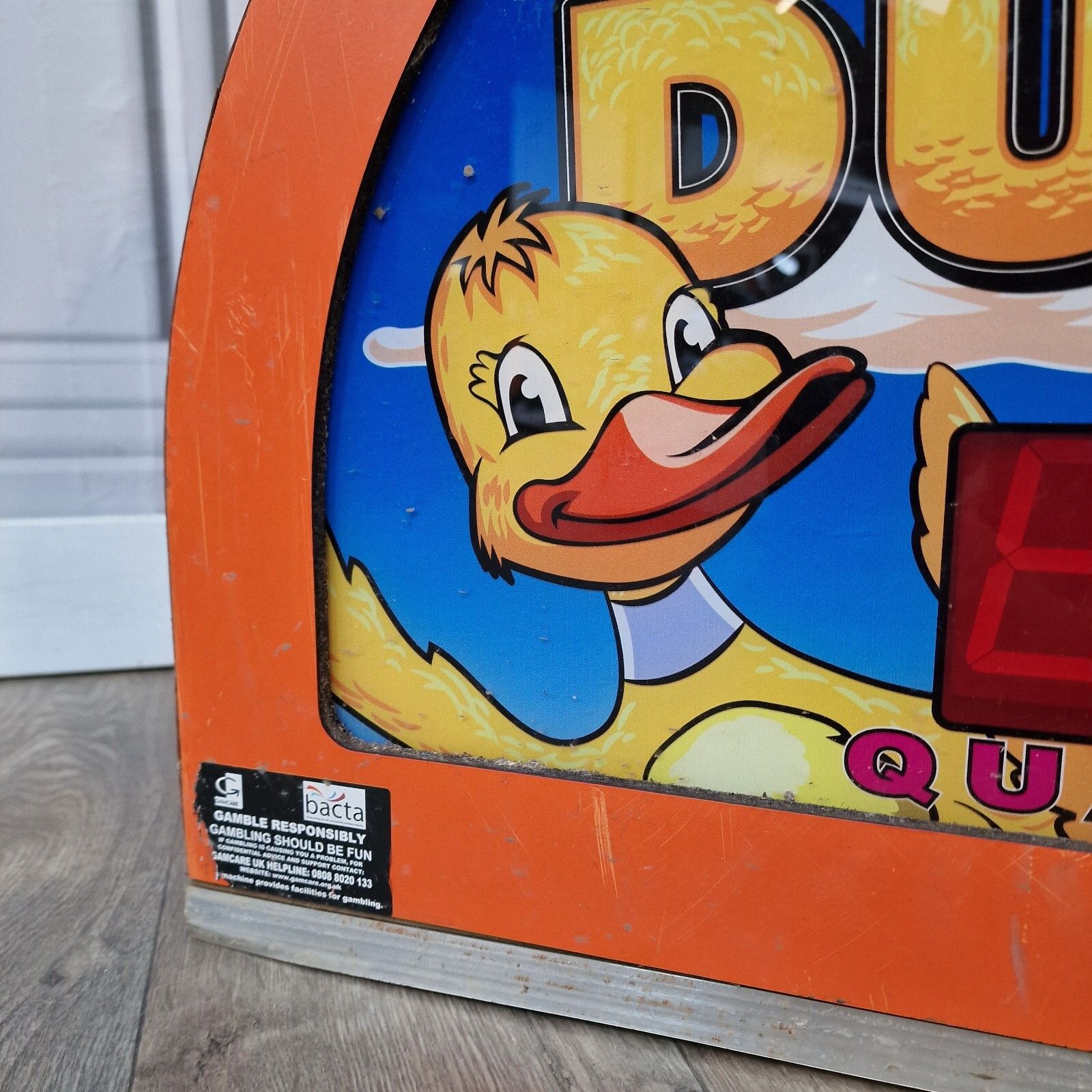 Retro Fairground Arcade Sign Lucky Ducks Light Memorabilia Man Cave Pop Art photo vinterior