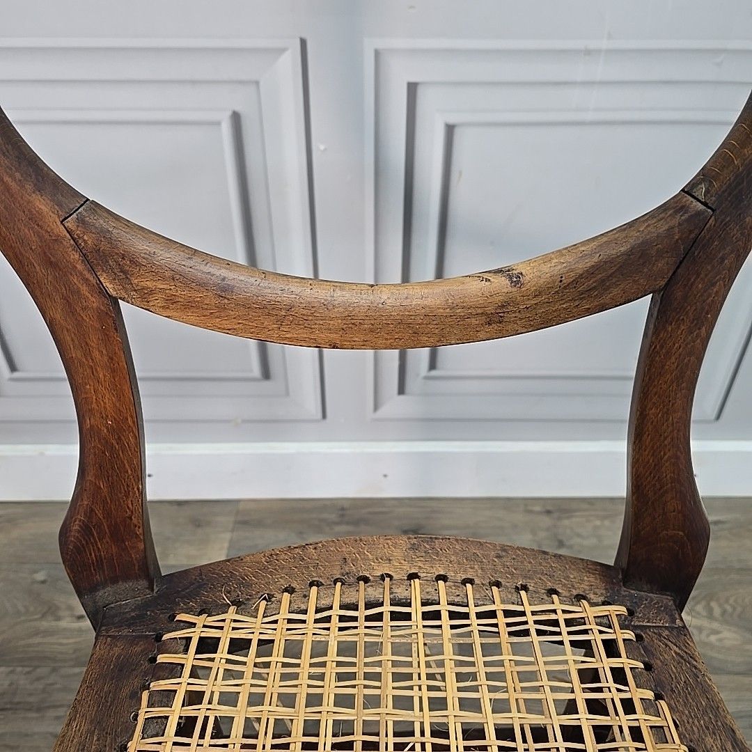 Antique Balloon Chair Turned Decorative Cane  Hall Occasional Solid Wooden photo buy
