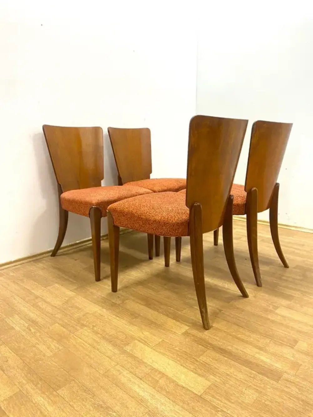 Set Of 4 Chairs, Jindřich Halabala, 1960s, Czechoslovakia photo for sale