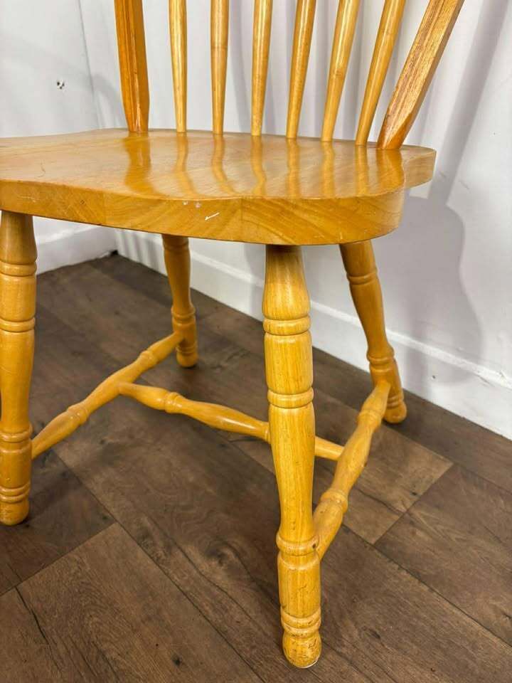 A Pair Of Contemporary Hoop Spindle Back Chairs photo furniture