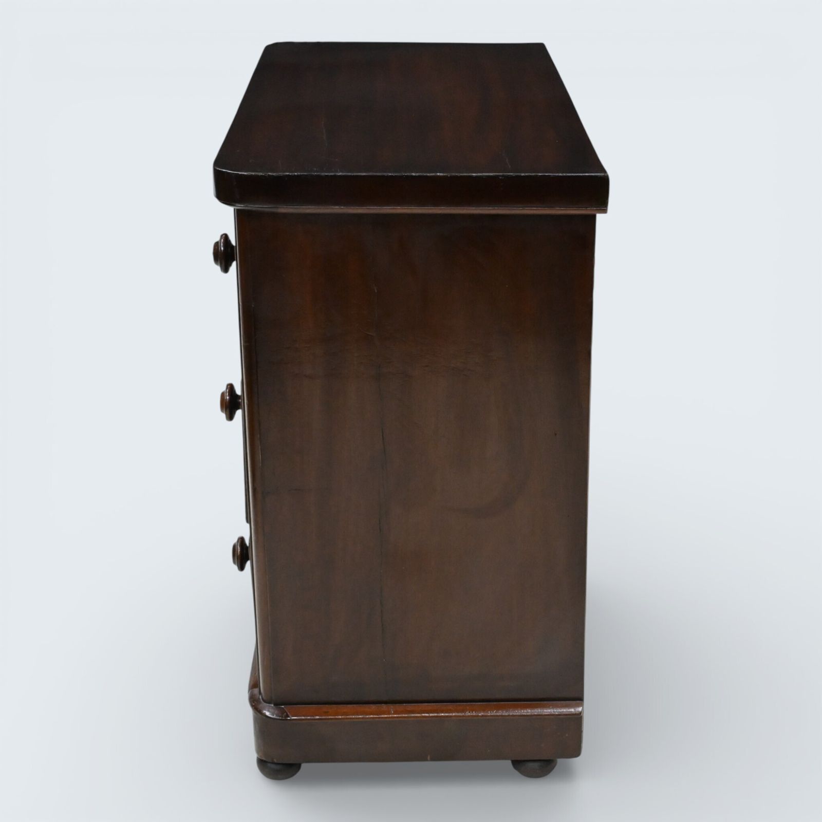Small Victorian Mahogany Chest Of Drawers 3 Graduated Drawers Free Delivery* photo Furniture