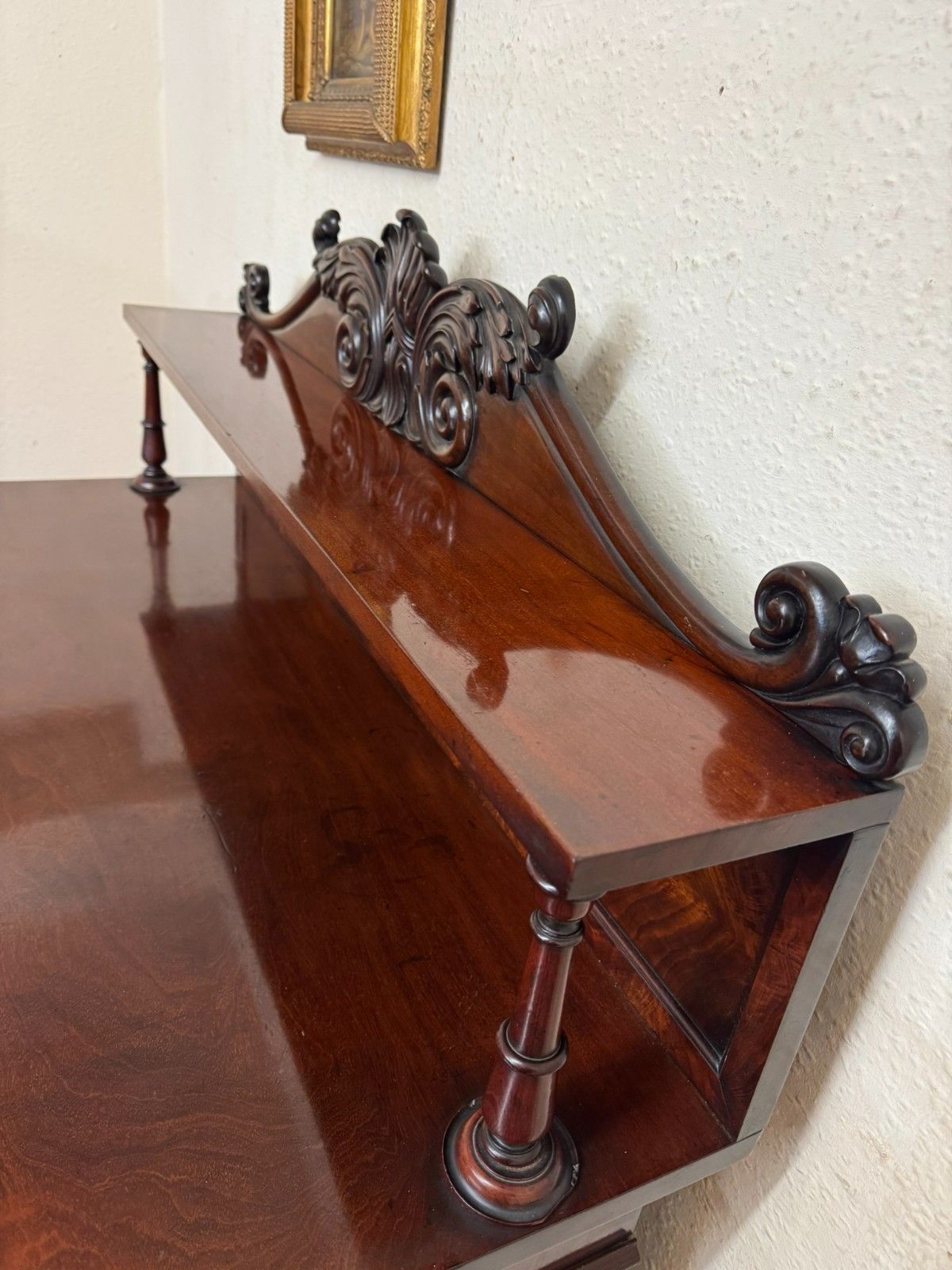 Furniture Outstanding Quality Antique Mahogany Side Cabinet Circa 1830 photo