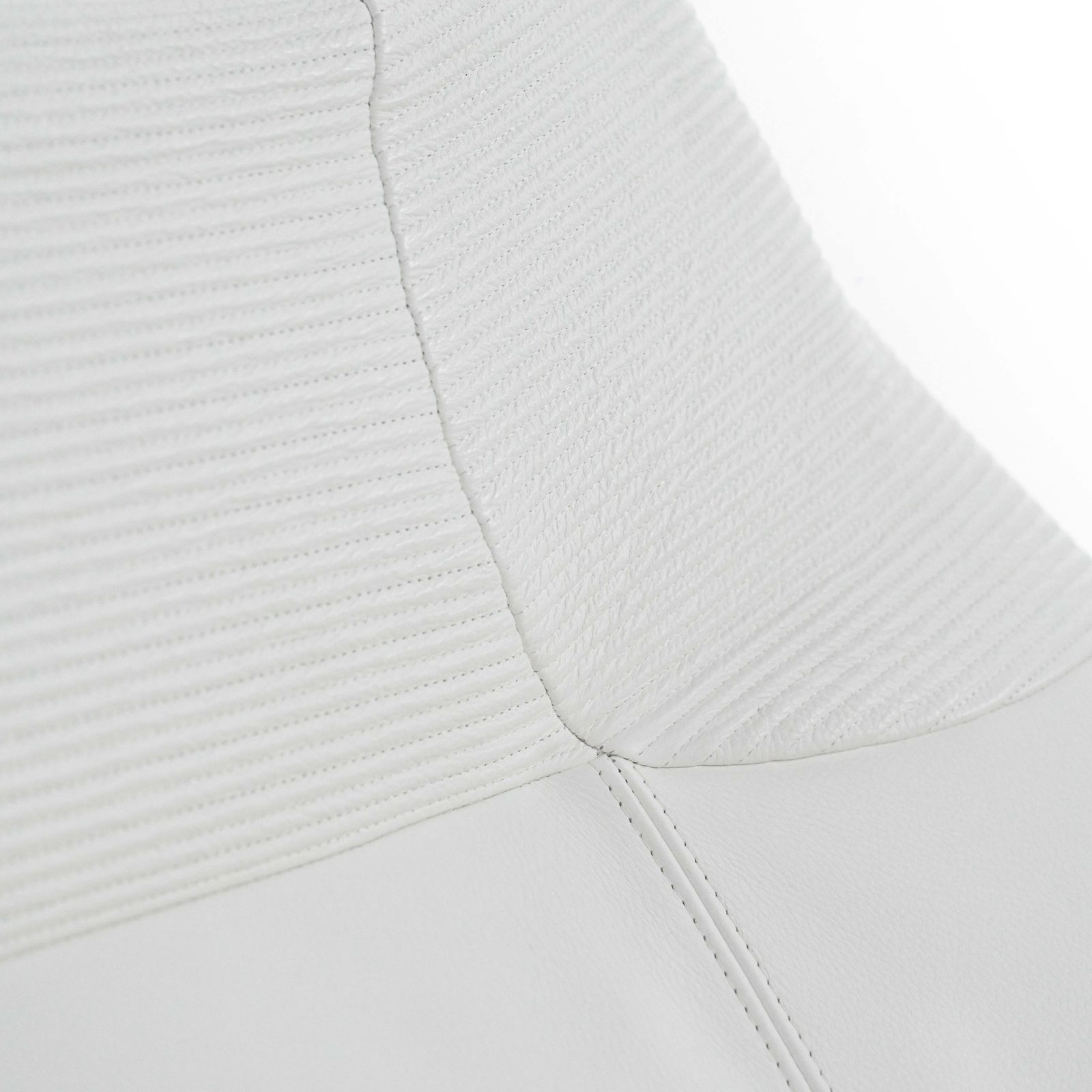 Hal Lounge Chair In White Leather Designed By Marc Sadler For Cassina photo vintage
