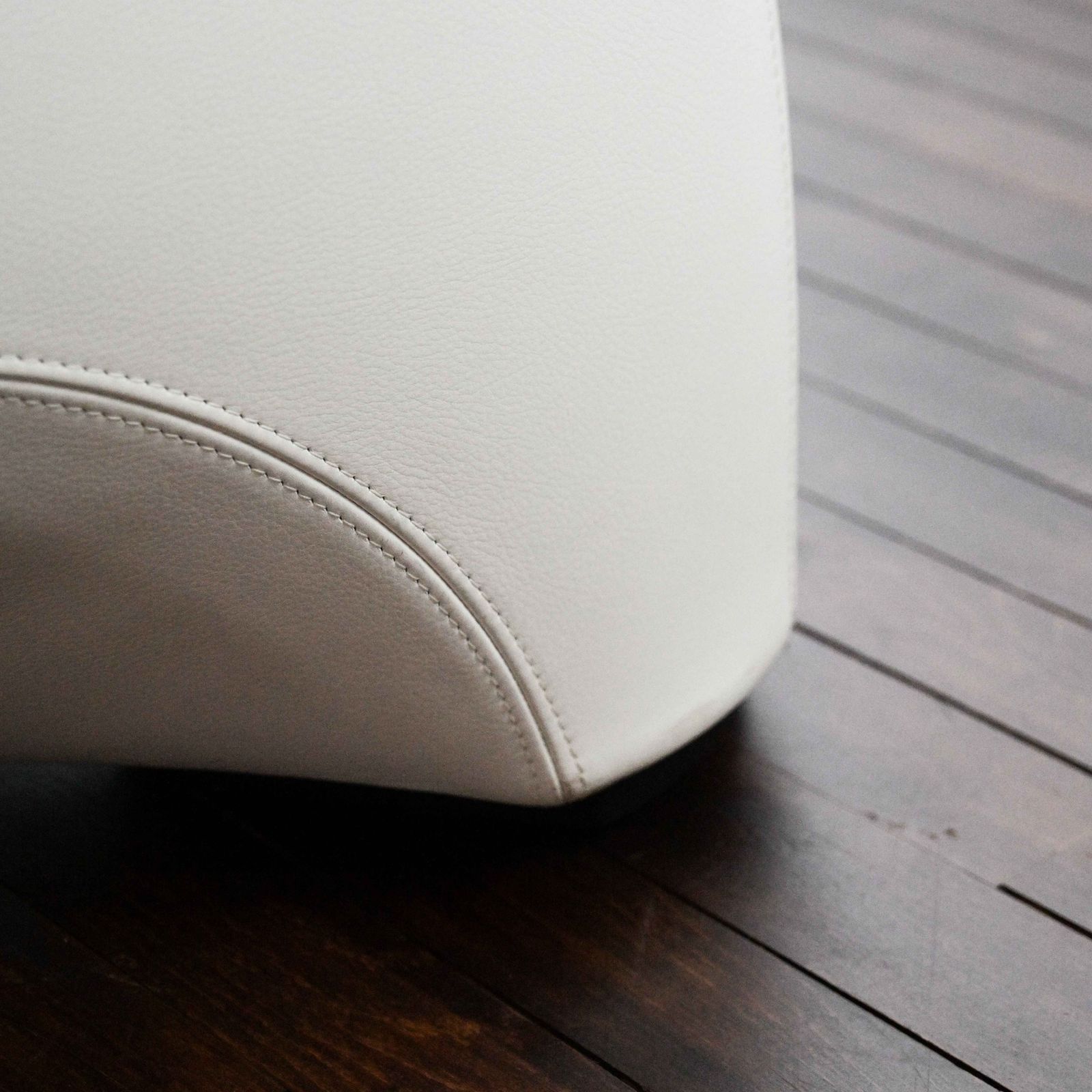 photo for sale Hal Lounge Chair In White Leather Designed By Marc Sadler For Cassina