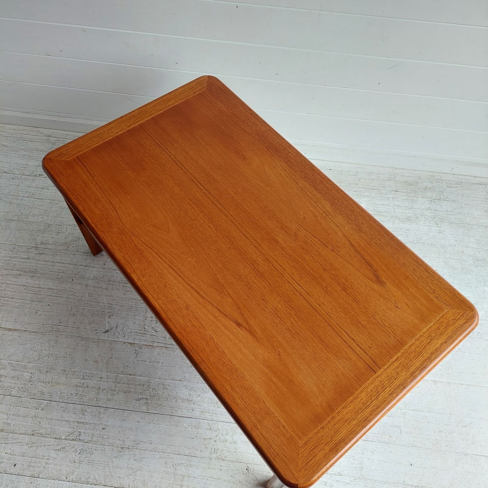 Mid Century Teak Two Tier Coffee Table With Slatted Magazine Rack. 60s Danish Gplan Style photo buy