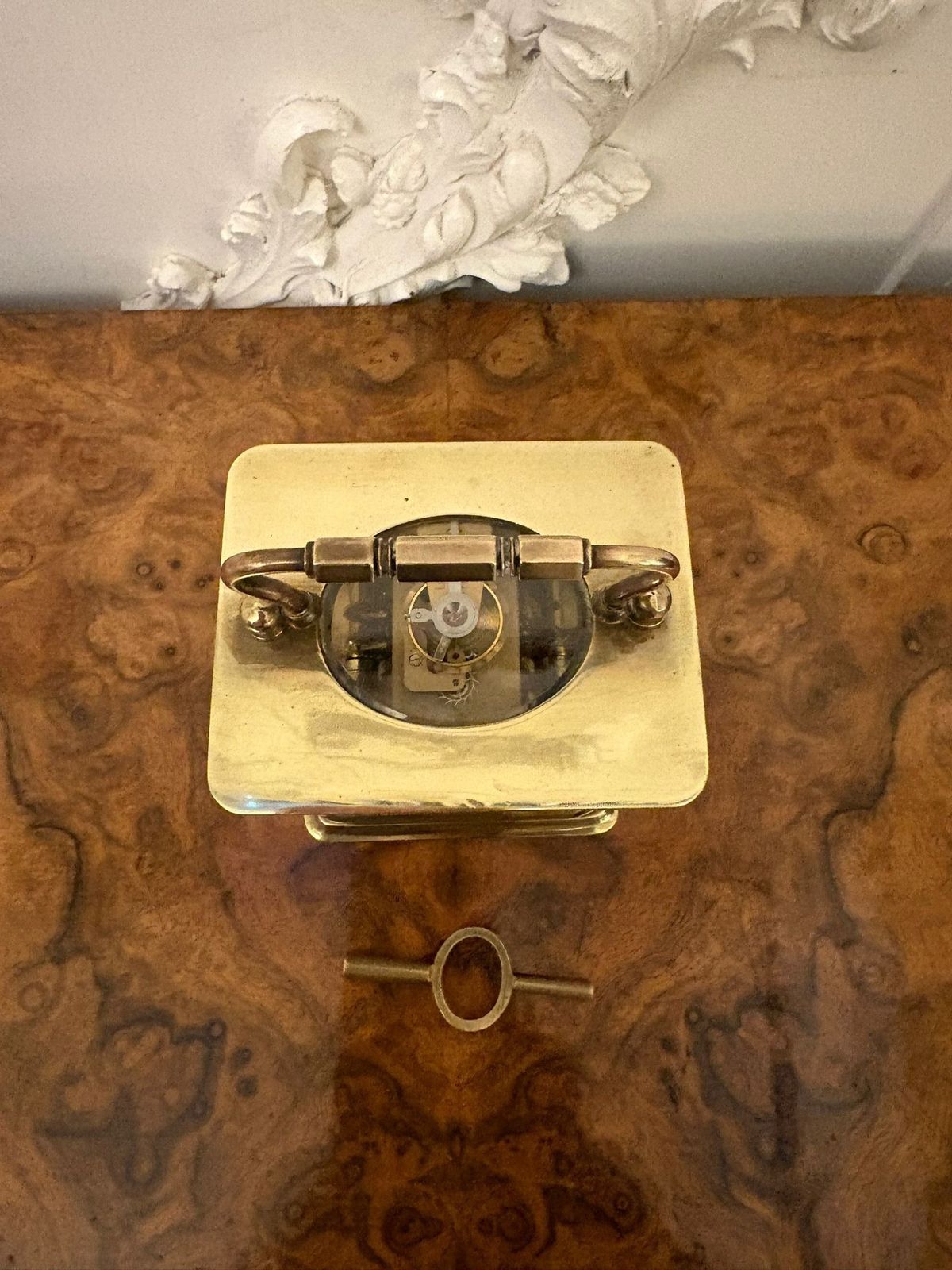 Antique 19th Century Miniature French Brass Carriage Clock photo 945.0
