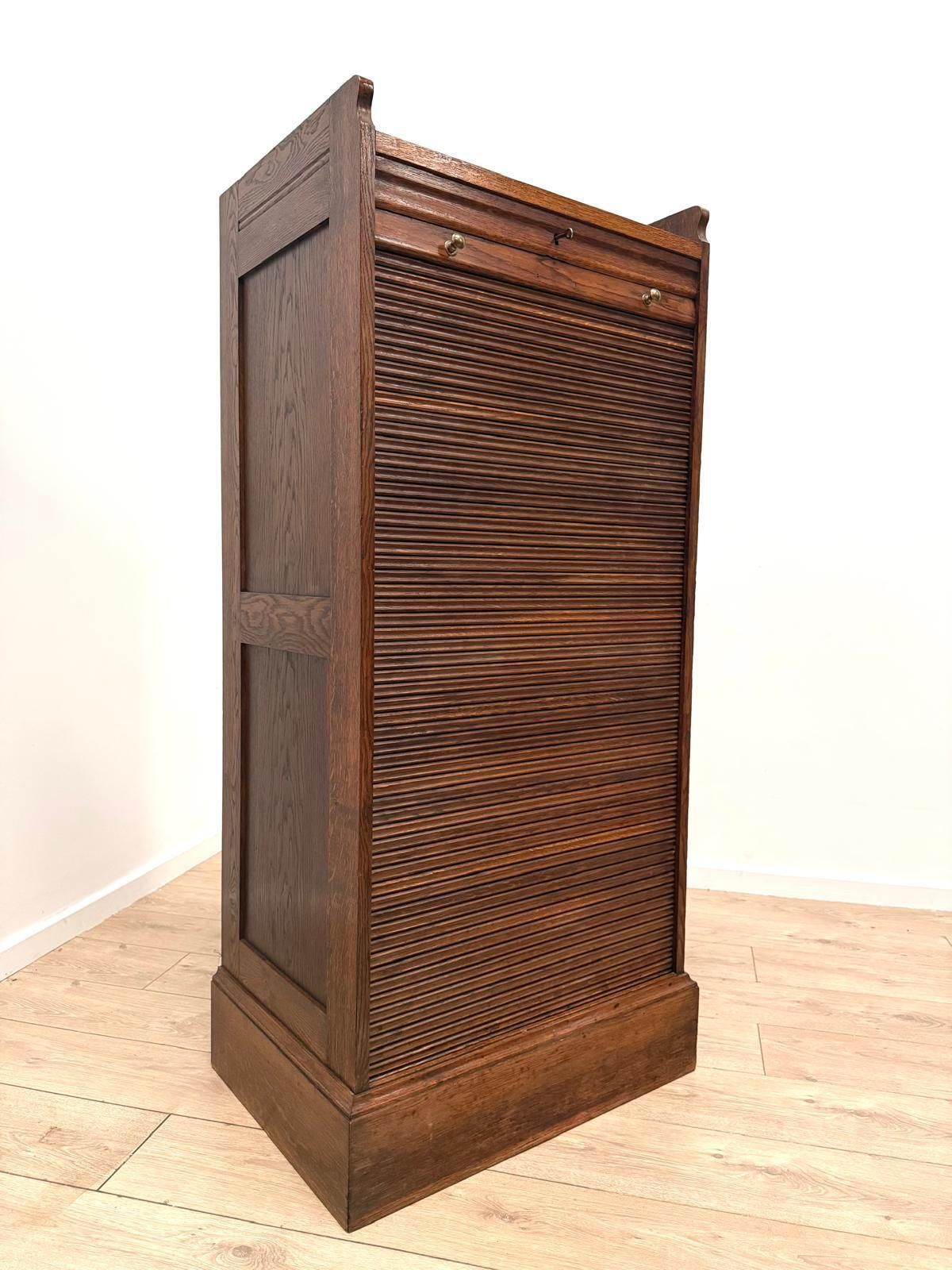 Great Looking Quality Early 20th Century Tambour Cabinet  Delivery Available 0139. photo buy