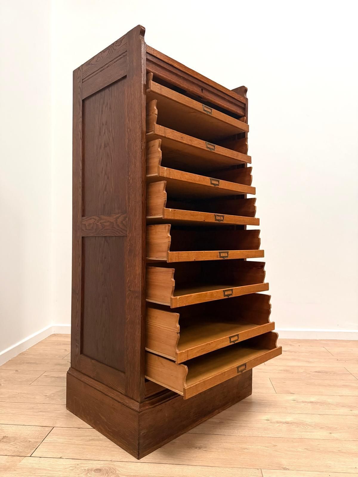photo for sale Great Looking Quality Early 20th Century Tambour Cabinet  Delivery Available 0139.