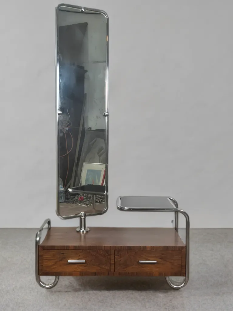 photo buy Bauhaus Tubular Steel Dressing Cabinet By Slezak, 1930