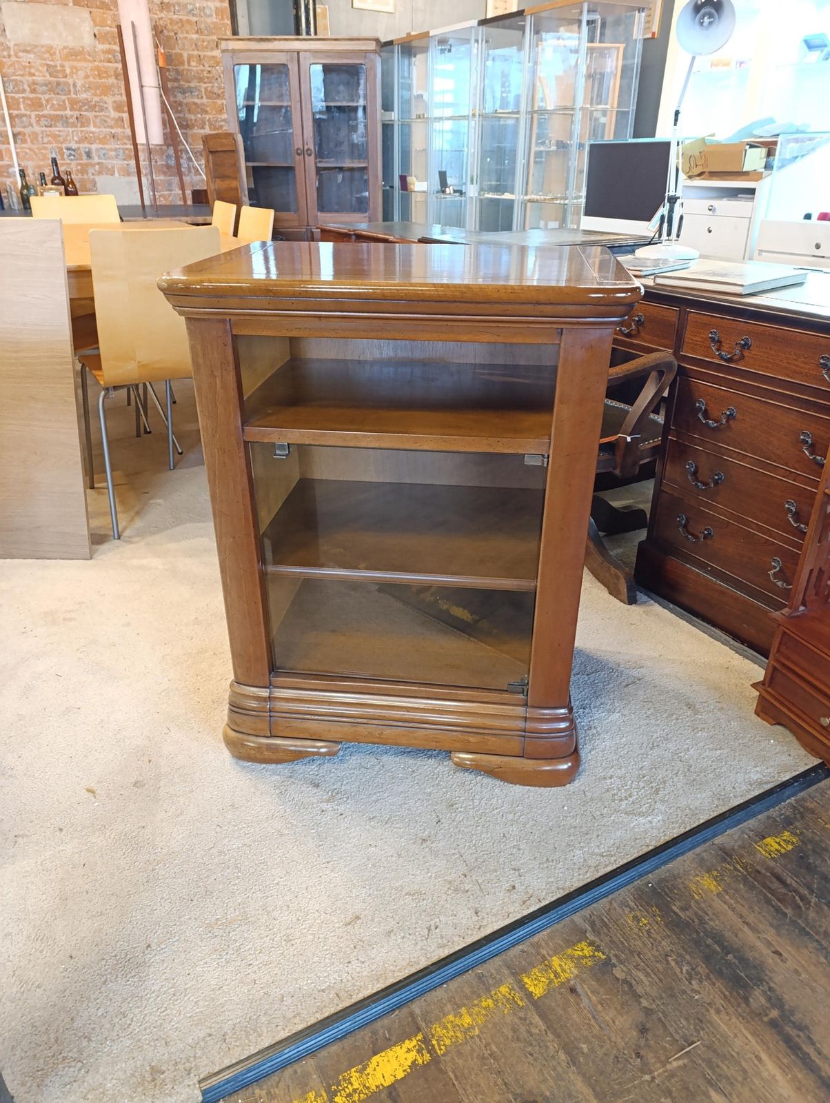 French Cherrywood Media Cabinet By Société Rennaise Du Meuble
