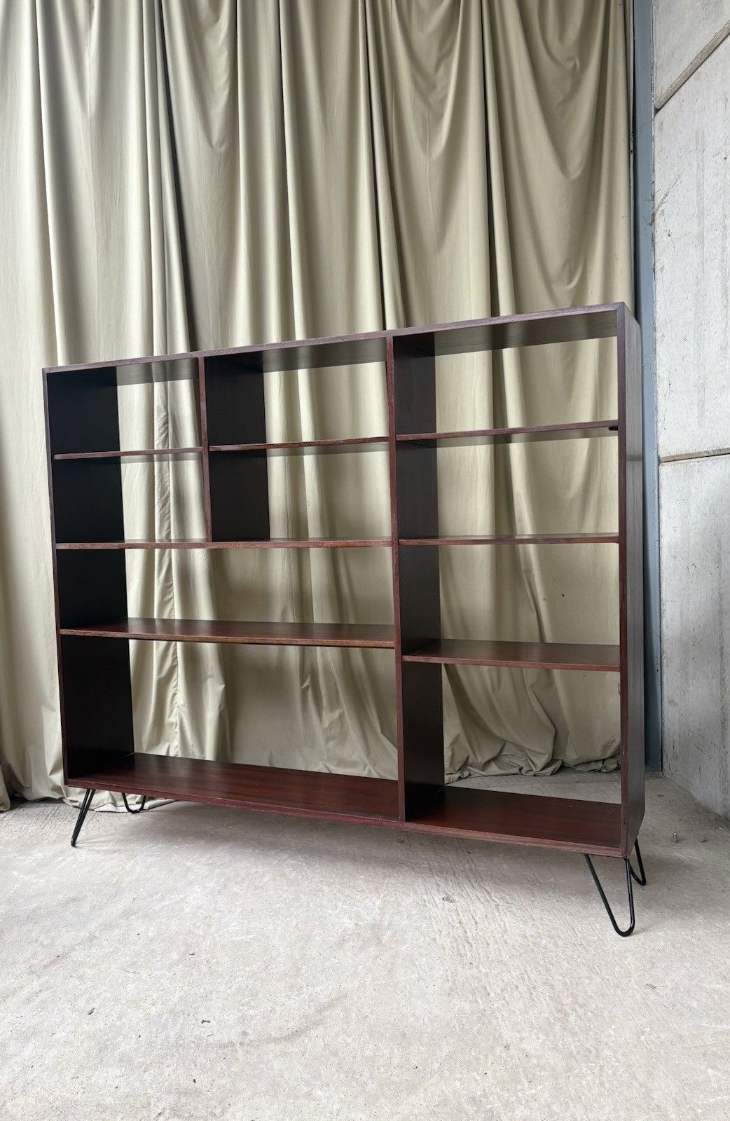 Vtg Mid Century Danish Rosewood Bookcase Shelving Wall Unit Retro Scandi R1069 photo 396.75