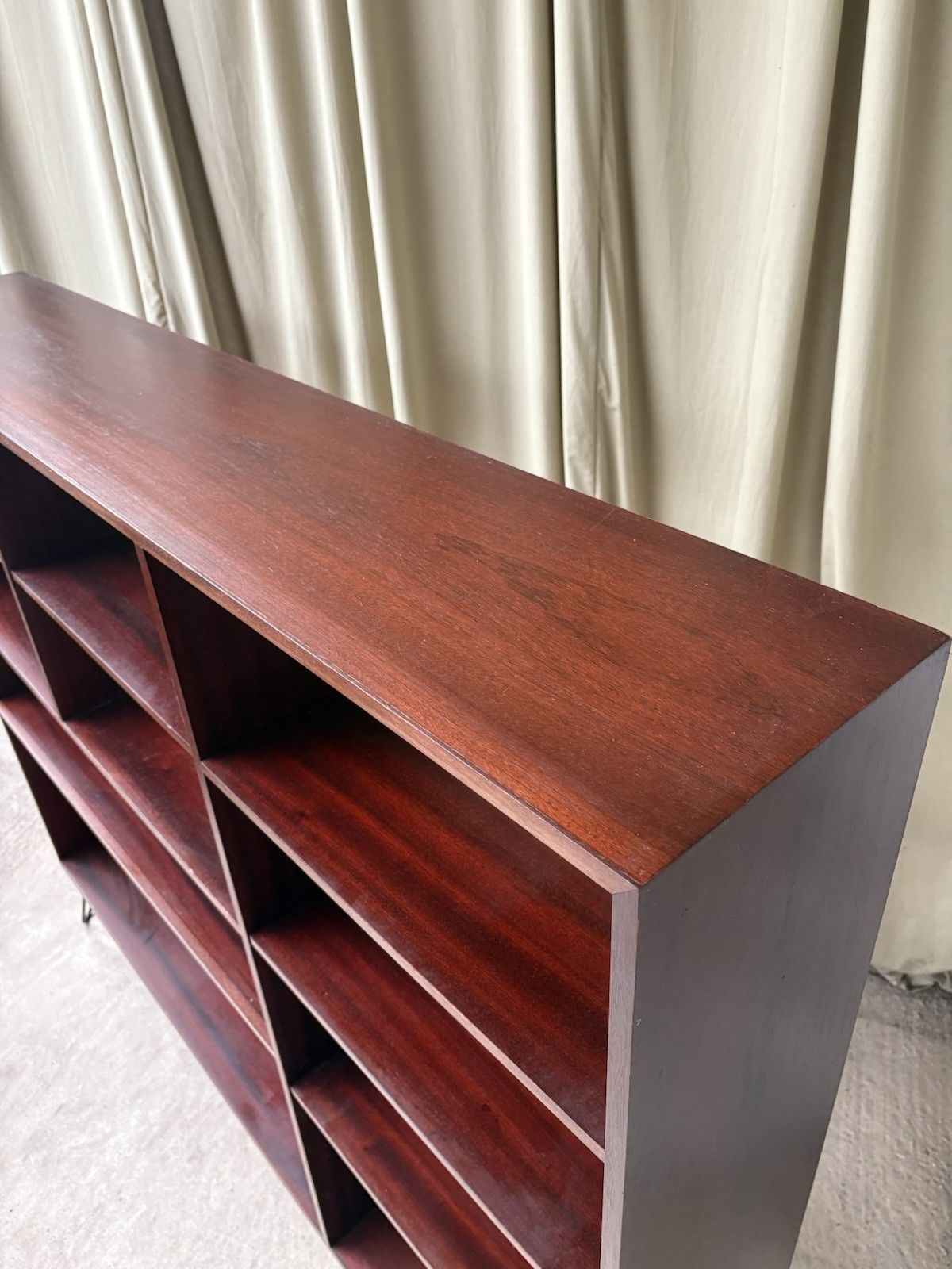 photo for sale Vtg Mid Century Danish Rosewood Bookcase Shelving Wall Unit Retro Scandi R1069