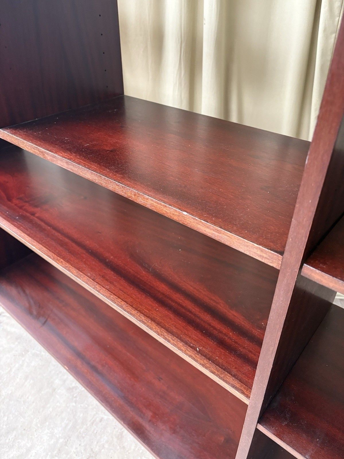 396.75 Vtg Mid Century Danish Rosewood Bookcase Shelving Wall Unit Retro Scandi R1069 photo